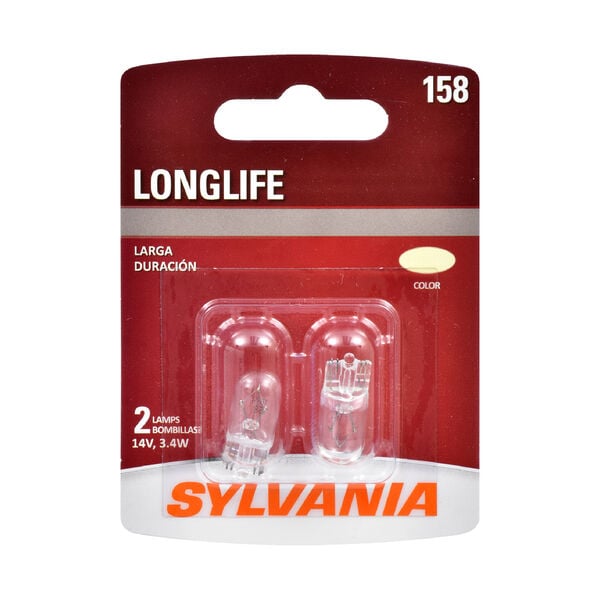 SYLVANIA 158 Long Life Mini Bulb, 2 Pack, , hi-res